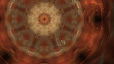 Fantezi kaotik renkli fraktal desen. Soyut Fraktal şekiller. 3D render resimde arka plan veya duvar kağıdı.