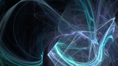 Fantezi kaotik renkli fraktal desen. Soyut Fraktal şekiller. 3D render resimde arka plan veya duvar kağıdı.