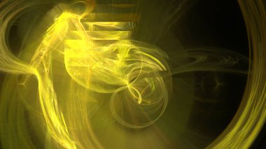 Fantezi kaotik renkli fraktal desen. Soyut Fraktal şekiller. 3D render resimde arka plan veya duvar kağıdı.