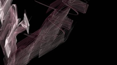 Fantezi kaotik renkli fraktal desen. Soyut Fraktal şekiller. 3D render resimde arka plan veya duvar kağıdı.