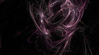 Fantezi kaotik renkli fraktal desen. Soyut Fraktal şekiller. 3D render resimde arka plan veya duvar kağıdı.