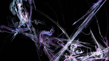 Fantezi kaotik renkli fraktal desen. Soyut Fraktal şekiller. 3D render resimde arka plan veya duvar kağıdı.