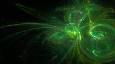 Fantezi kaotik renkli fraktal desen. Soyut Fraktal şekiller. 3D render resimde arka plan veya duvar kağıdı.