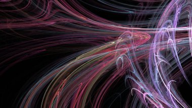 Fantezi kaotik renkli fraktal desen. Soyut Fraktal şekiller. 3D render resimde arka plan veya duvar kağıdı.