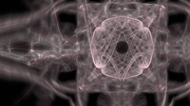 Fantezi kaotik renkli fraktal desen. Soyut Fraktal şekiller. 3D render resimde arka plan veya duvar kağıdı.