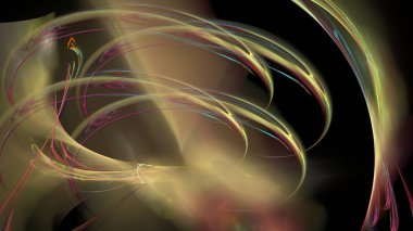 Fantezi kaotik renkli fraktal desen. Soyut Fraktal şekiller. 3D render resimde arka plan veya duvar kağıdı.