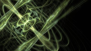 Fantezi kaotik renkli fraktal desen. Soyut Fraktal şekiller. 3D render resimde arka plan veya duvar kağıdı.