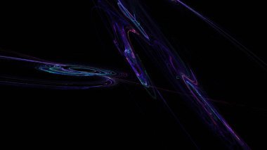 Fantezi kaotik renkli fraktal desen. Soyut Fraktal şekiller. 3D render resimde arka plan veya duvar kağıdı.