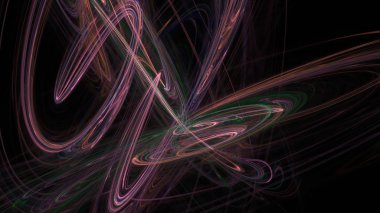 Fantezi kaotik renkli fraktal desen. Soyut Fraktal şekiller. 3D render resimde arka plan veya duvar kağıdı.