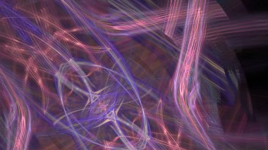 Fantezi kaotik renkli fraktal desen. Soyut Fraktal şekiller. 3D render resimde arka plan veya duvar kağıdı.