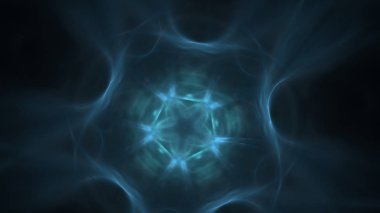 Fantezi kaotik renkli fraktal desen. Soyut Fraktal şekiller. 3D render resimde arka plan veya duvar kağıdı.