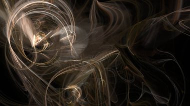 Fantezi kaotik renkli fraktal desen. Soyut Fraktal şekiller. 3D render resimde arka plan veya duvar kağıdı.