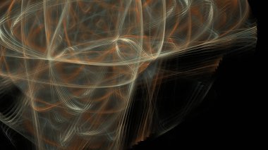 Fantezi kaotik renkli fraktal desen. Soyut Fraktal şekiller. 3D render resimde arka plan veya duvar kağıdı.