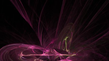 Fantezi kaotik renkli fraktal desen. Soyut Fraktal şekiller. 3D render resimde arka plan veya duvar kağıdı.