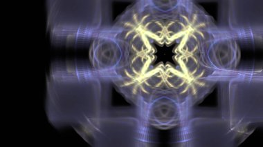 Fantezi kaotik renkli fraktal desen. Soyut Fraktal şekiller. 3D render resimde arka plan veya duvar kağıdı.