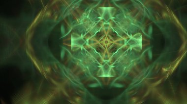 Fantezi kaotik renkli fraktal desen. Soyut Fraktal şekiller. 3D render resimde arka plan veya duvar kağıdı.