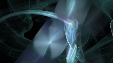 Fantezi kaotik renkli fraktal desen. Soyut Fraktal şekiller. 3D render resimde arka plan veya duvar kağıdı.