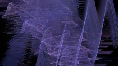 Fantezi kaotik renkli fraktal desen. Soyut Fraktal şekiller. 3D render resimde arka plan veya duvar kağıdı.