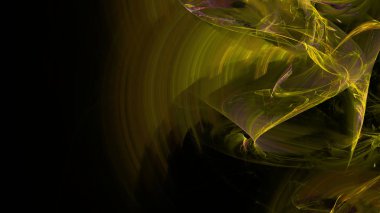 Fantezi kaotik renkli fraktal desen. Soyut Fraktal şekiller. 3D render resimde arka plan veya duvar kağıdı.