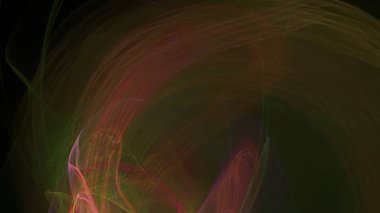 Fantezi kaotik renkli fraktal desen. Soyut Fraktal şekiller. 3D render resimde arka plan veya duvar kağıdı.