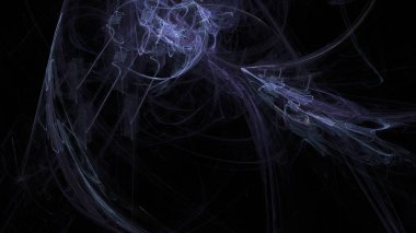 Fantezi kaotik renkli fraktal desen. Soyut Fraktal şekiller. 3D render resimde arka plan veya duvar kağıdı.