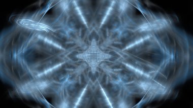 Fantezi kaotik renkli fraktal desen. Soyut Fraktal şekiller. 3D render resimde arka plan veya duvar kağıdı.