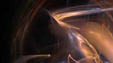 Fantezi kaotik renkli fraktal desen. Soyut Fraktal şekiller. 3D render resimde arka plan veya duvar kağıdı.