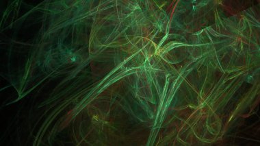 Fantezi kaotik renkli fraktal desen. Soyut Fraktal şekiller. 3D render resimde arka plan veya duvar kağıdı.