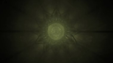 Fantezi kaotik renkli fraktal desen. Soyut Fraktal şekiller. 3D render resimde arka plan veya duvar kağıdı.