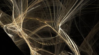 Fantezi kaotik renkli fraktal desen. Soyut Fraktal şekiller. 3D render resimde arka plan veya duvar kağıdı.