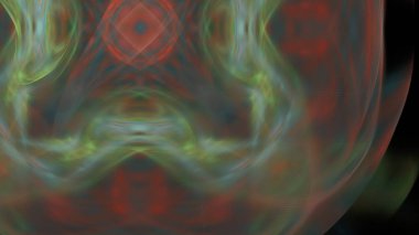Fantezi kaotik renkli fraktal desen. Soyut Fraktal şekiller. 3D render resimde arka plan veya duvar kağıdı.