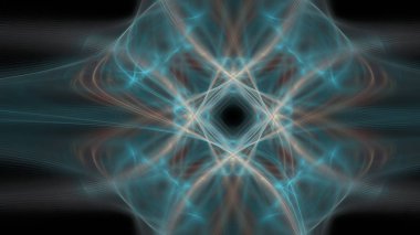 Fantezi kaotik renkli fraktal desen. Soyut Fraktal şekiller. 3D render resimde arka plan veya duvar kağıdı.