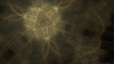 Fantezi kaotik renkli fraktal desen. Soyut Fraktal şekiller. 3D render resimde arka plan veya duvar kağıdı.