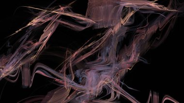 Fantezi kaotik renkli fraktal desen. Soyut Fraktal şekiller. 3D render resimde arka plan veya duvar kağıdı.