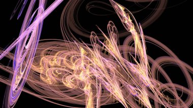 Fantezi kaotik renkli fraktal desen. Soyut Fraktal şekiller. 3D render resimde arka plan veya duvar kağıdı.