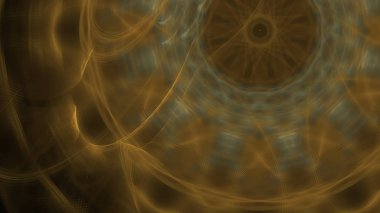 Fantezi kaotik renkli fraktal desen. Soyut Fraktal şekiller. 3D render resimde arka plan veya duvar kağıdı.