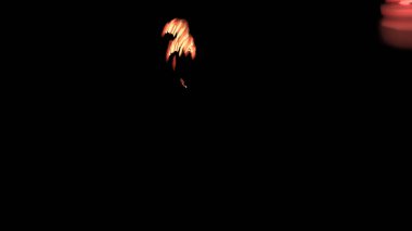 Fantezi kaotik renkli fraktal desen. Soyut Fraktal şekiller. 3D render resimde arka plan veya duvar kağıdı.