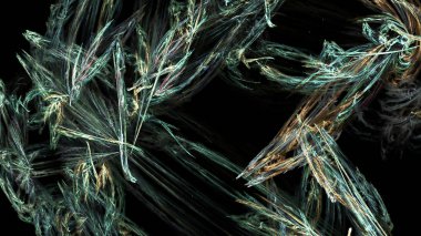 Fantezi kaotik renkli fraktal desen. Soyut Fraktal şekiller. 3D render resimde arka plan veya duvar kağıdı.