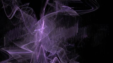 Fantezi kaotik renkli fraktal desen. Soyut Fraktal şekiller. 3D render resimde arka plan veya duvar kağıdı.