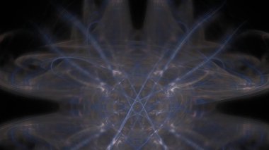 Fantezi kaotik renkli fraktal desen. Soyut Fraktal şekiller. 3D render resimde arka plan veya duvar kağıdı.