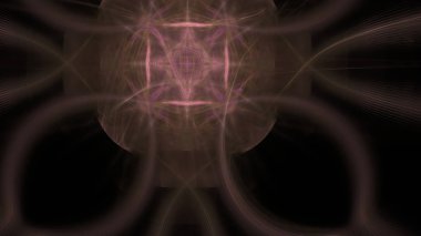 Fantezi kaotik renkli fraktal desen. Soyut Fraktal şekiller. 3D render resimde arka plan veya duvar kağıdı.