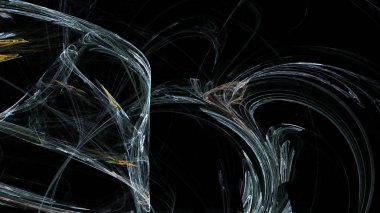 Fantezi kaotik renkli fraktal desen. Soyut Fraktal şekiller. 3D render resimde arka plan veya duvar kağıdı.