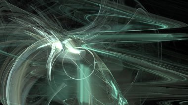 Fantezi kaotik renkli fraktal desen. Soyut Fraktal şekiller. 3D render resimde arka plan veya duvar kağıdı.