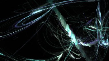 Fantezi kaotik renkli fraktal desen. Soyut Fraktal şekiller. 3D render resimde arka plan veya duvar kağıdı.