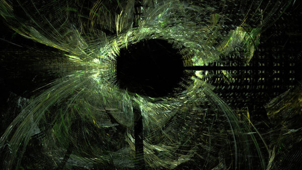 Fantasy chaotic colorful fractal pattern. Abstract fractal shapes. 3D rendering illustration background or wallpaper.