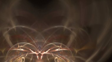 Fantezi kaotik renkli fraktal desen. Soyut Fraktal şekiller. 3D render resimde arka plan veya duvar kağıdı.