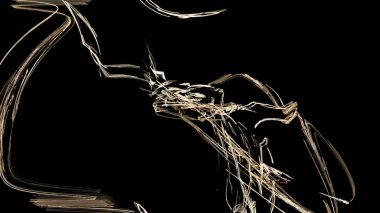 Fantezi kaotik renkli fraktal desen. Soyut Fraktal şekiller. 3D render resimde arka plan veya duvar kağıdı.