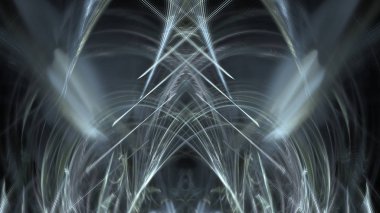 Fantezi kaotik renkli fraktal desen. Soyut Fraktal şekiller. 3D render resimde arka plan veya duvar kağıdı.