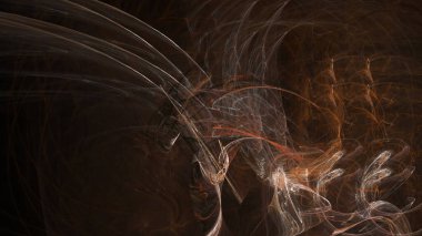 Fantezi kaotik renkli fraktal desen. Soyut Fraktal şekiller. 3D render resimde arka plan veya duvar kağıdı.