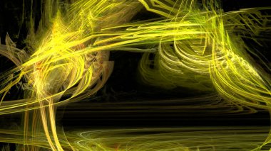 Fantezi kaotik renkli fraktal desen. Soyut Fraktal şekiller. 3D render resimde arka plan veya duvar kağıdı.